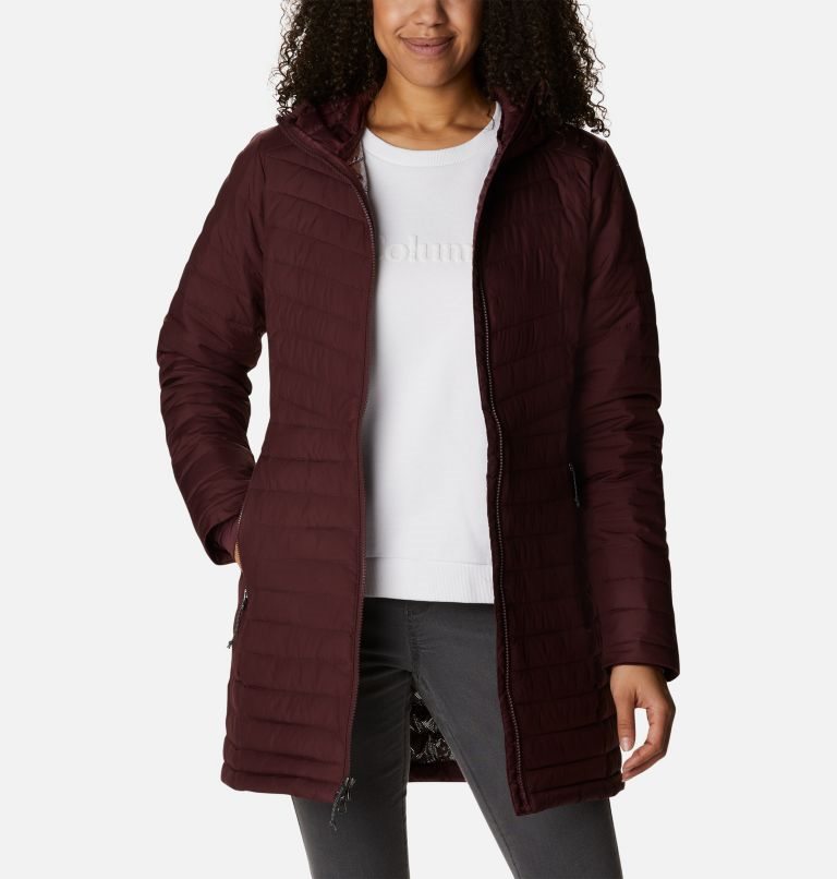 Women's Columbia Slope Edge Mid Jackets Burgundy | CA-E5L36