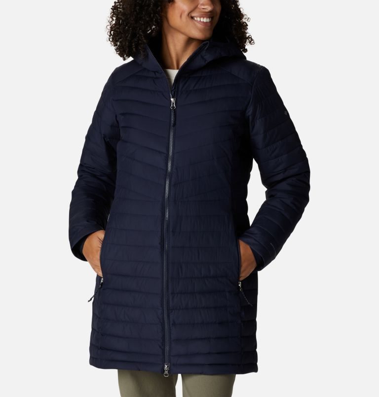 Women\'s Columbia Slope Edge Mid Jackets Navy | CA-U04L1