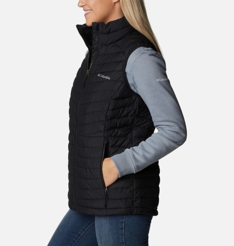 Women's Columbia Slope Edge Vest Black | CA-T5AC8