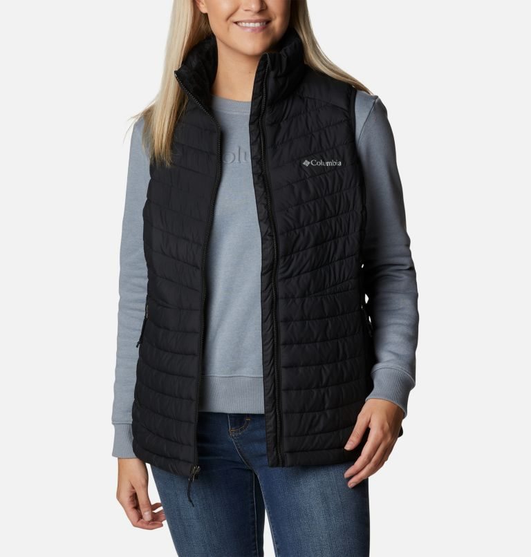 Women's Columbia Slope Edge Vest Black | CA-T5AC8