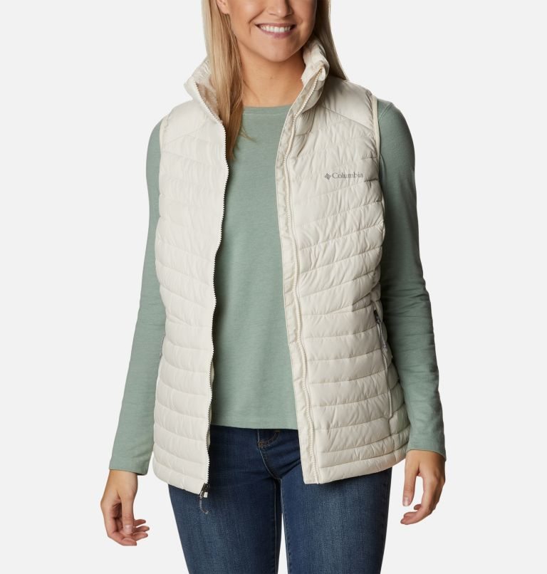 Women's Columbia Slope Edge Vest Cream | CA-K1C63