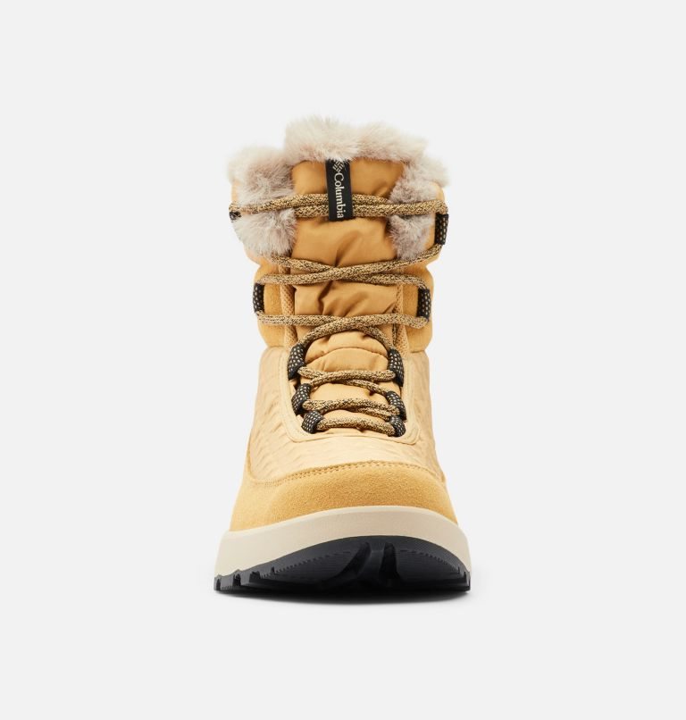 Women's Columbia Slopeside Peak Omni-Heat Infinity Luxe Boots Light Brown | CA-KCA64