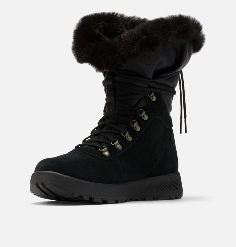 Women's Columbia Slopeside Village Omni-Heat Tall Boots Black | CA-K0658