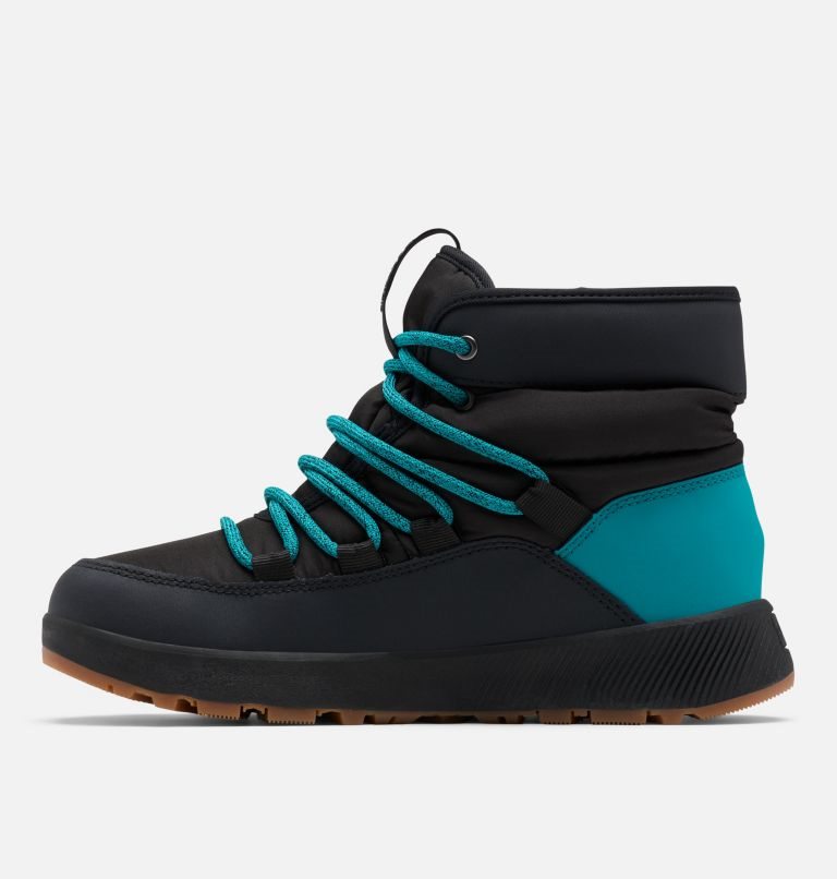 Women's Columbia Slopeside Village Omni-Heat Mid Boots Black / Turquoise | CA-L31L0