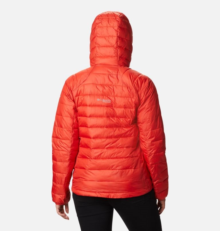 Women's Columbia Snow Country Hooded Jackets Orange | CA-NL06C