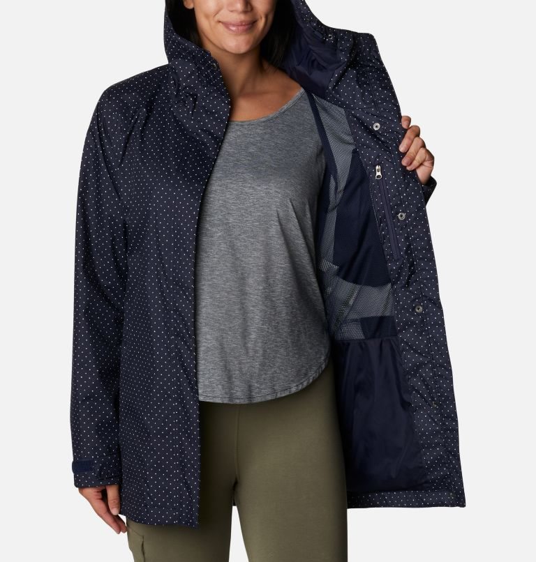 Women's Columbia Splash A Little II Jackets Navy | CA-V4L86