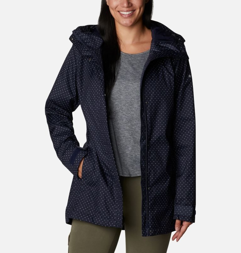 Women's Columbia Splash A Little II Jackets Navy | CA-V4L86