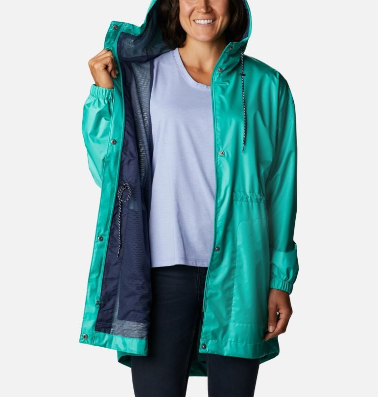 Women's Columbia Splash Side Jackets Turquoise | CA-B05LC