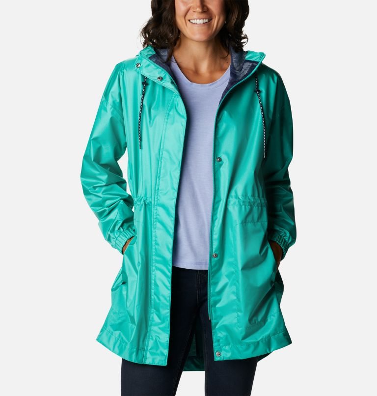 Women's Columbia Splash Side Jackets Turquoise | CA-B05LC