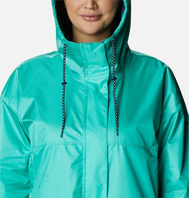 Women's Columbia Splash Side Shortie Jackets Turquoise | CA-A5801