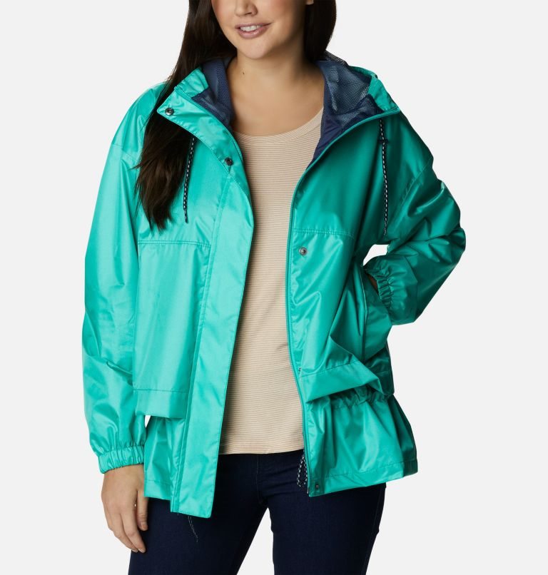 Women's Columbia Splash Side Shortie Jackets Turquoise | CA-A5801