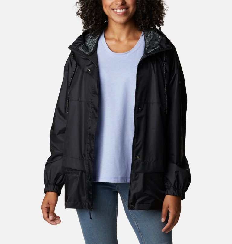 Women's Columbia Splash Side Shortie Jackets Black | CA-KA4C6