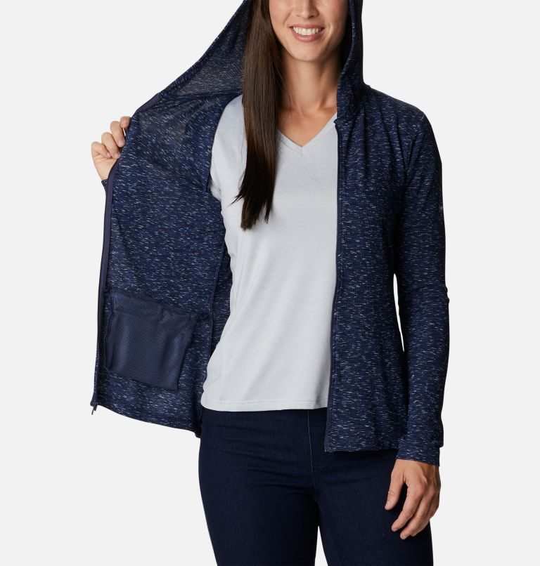 Women's Columbia Stanley Park Full Zip Jackets Navy | CA-B8031