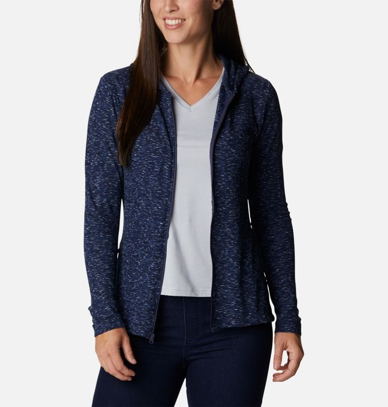 Women's Columbia Stanley Park Full Zip Jackets Navy | CA-B8031