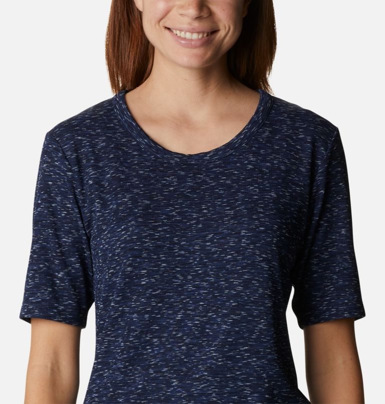 Women's Columbia Stanley Park Short Sleeve T Shirts Navy | CA-C0186