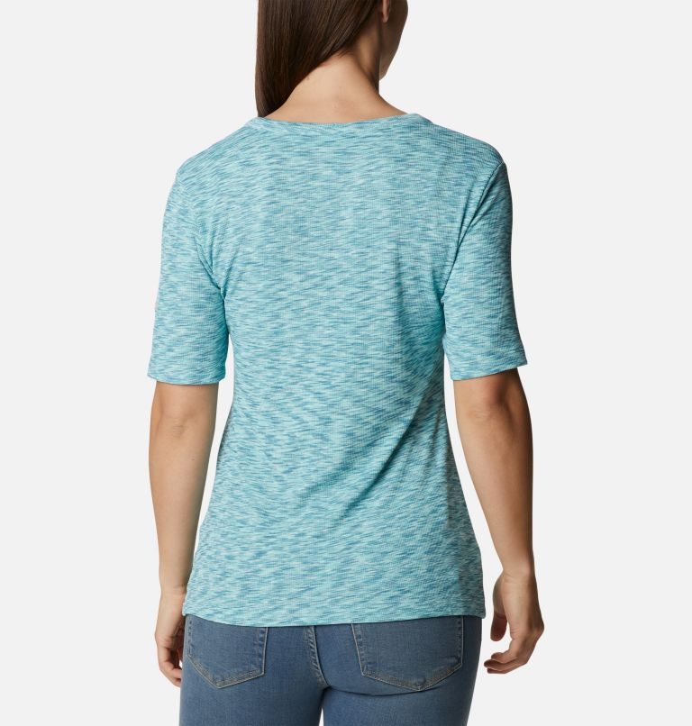 Women's Columbia Stanley Park Short Sleeve T Shirts Turquoise | CA-W536L