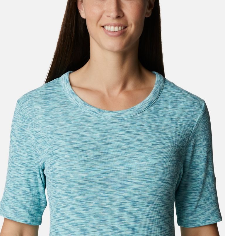 Women's Columbia Stanley Park Short Sleeve T Shirts Turquoise | CA-W536L