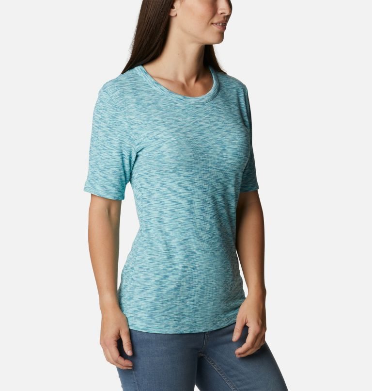 Women's Columbia Stanley Park Short Sleeve T Shirts Turquoise | CA-W536L