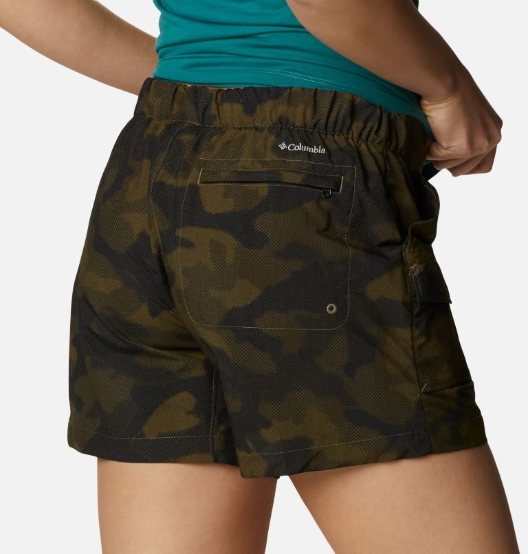 Women's Columbia Summerdry Cargo Shorts Camo | CA-D1064