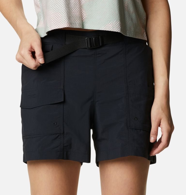 Women's Columbia Summerdry Cargo Shorts Black | CA-K053A