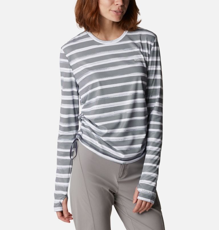 Women's Columbia Sun Deflector Summerdry Long Sleeve Sweatshirts Stripe | CA-K0186