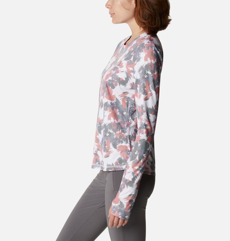 Women's Columbia Sun Deflector Summerdry Long Sleeve Sweatshirts Flower | CA-O1380