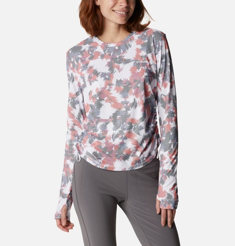 Women's Columbia Sun Deflector Summerdry Long Sleeve Sweatshirts Flower | CA-O1380