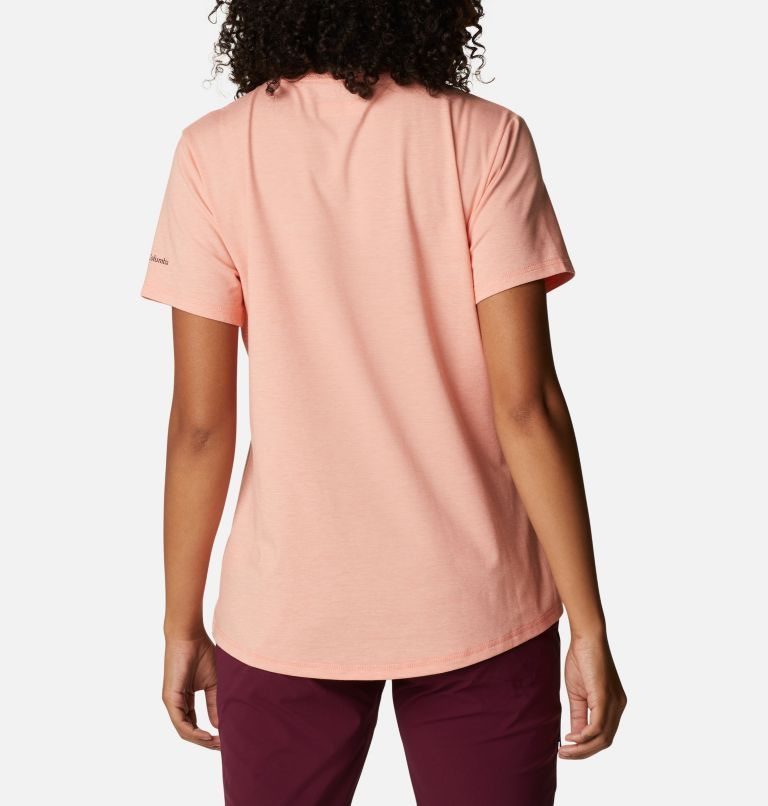 Women's Columbia Sun Trek Graphic T Shirts Coral | CA-P3LA4