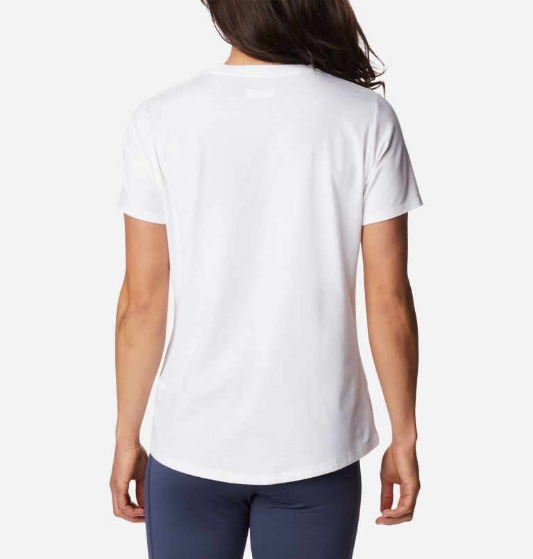 Women's Columbia Sun Trek Graphic T Shirts White | CA-X84A3