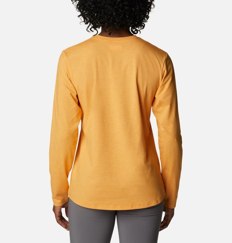 Women's Columbia Sun Trek Long Sleeve T Shirts Mango | CA-Q45C0