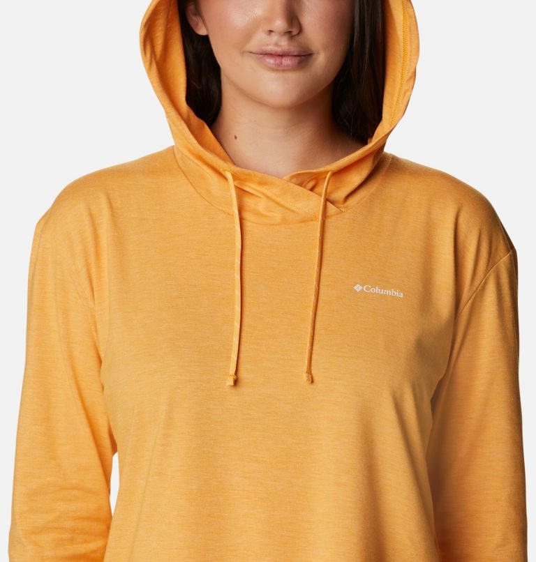 Women's Columbia Sun Trek Pullover Hoodie Mango | CA-A04C5