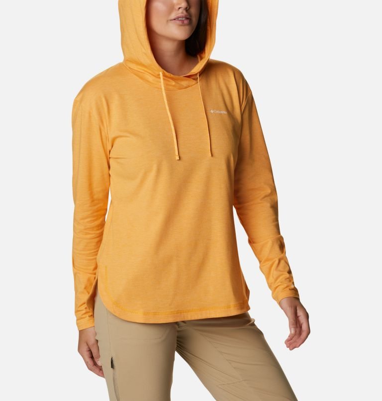 Women's Columbia Sun Trek Pullover Hoodie Mango | CA-A04C5