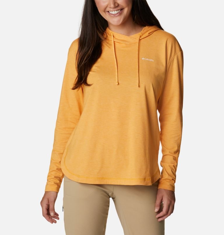 Women\'s Columbia Sun Trek Pullover Hoodie Mango | CA-A04C5