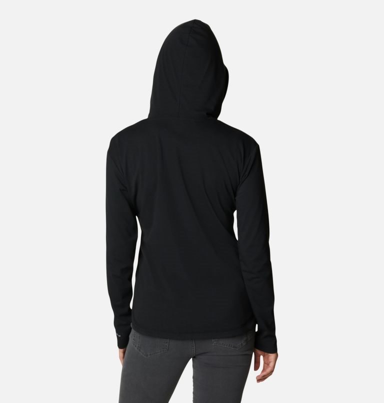 Women's Columbia Sun Trek Pullover Hoodie Black | CA-M5063