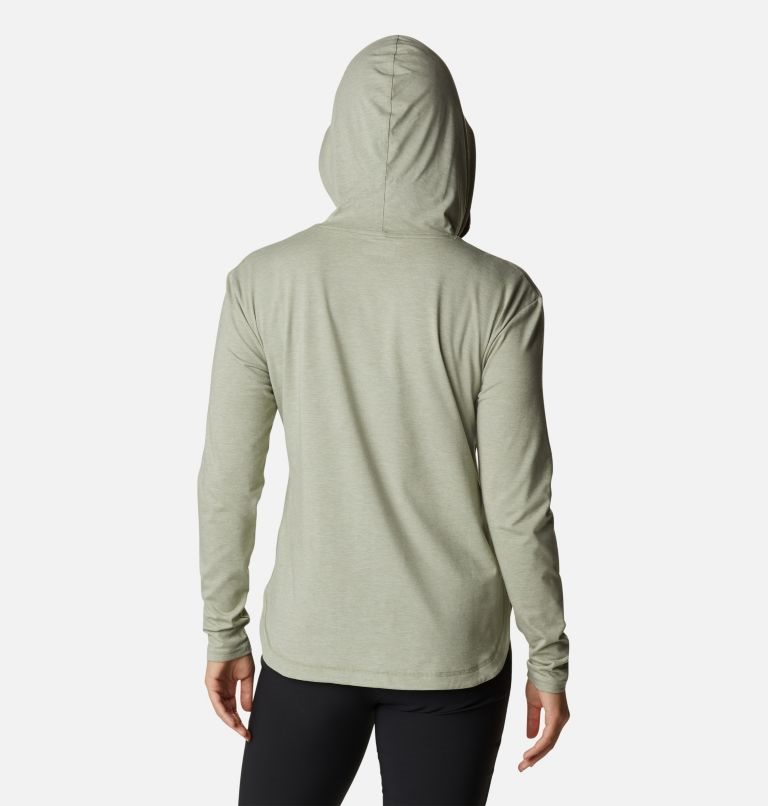 Women's Columbia Sun Trek Pullover Hoodie Olive | CA-VA830