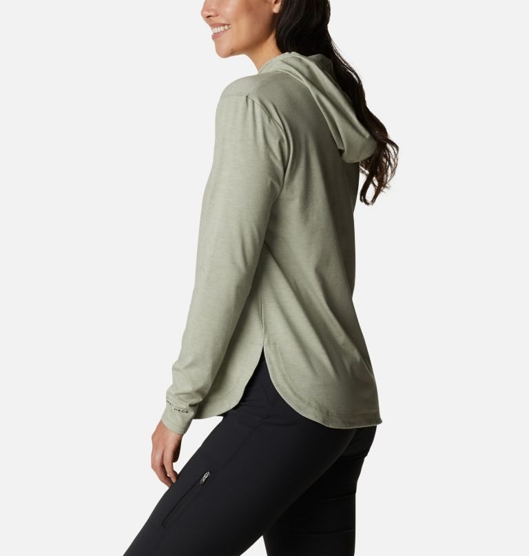 Women's Columbia Sun Trek Pullover Hoodie Olive | CA-VA830