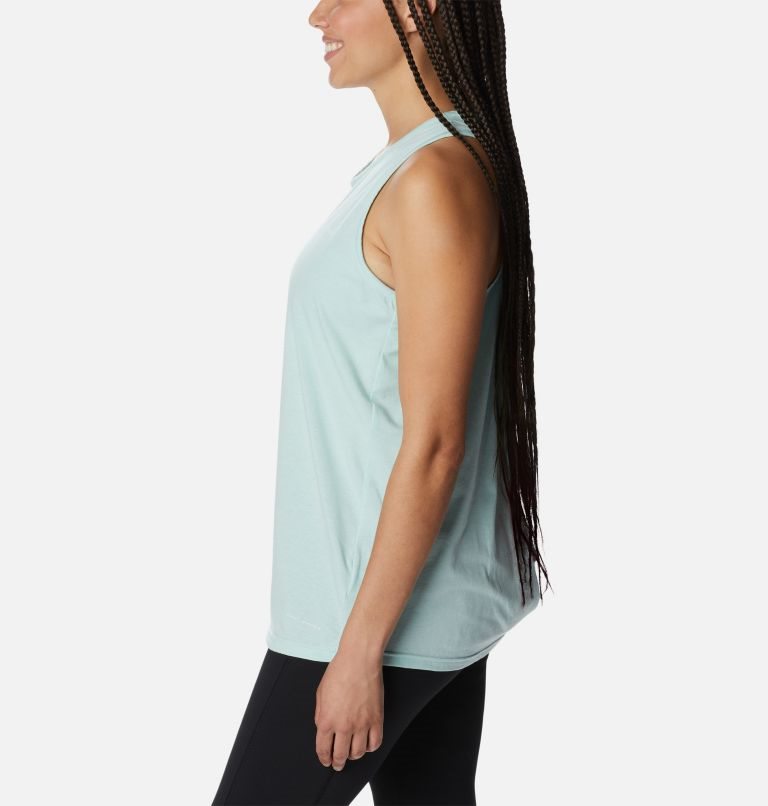 Women's Columbia Sun Trek Racerback Tanks Mint | CA-NL684