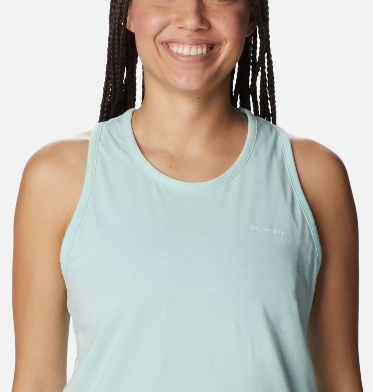 Women's Columbia Sun Trek Racerback Tanks Mint | CA-NL684