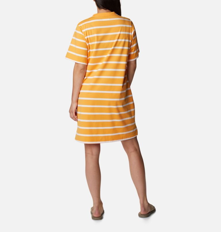 Women's Columbia Sun Trek T-Shirt Dress Stripe | CA-K4508