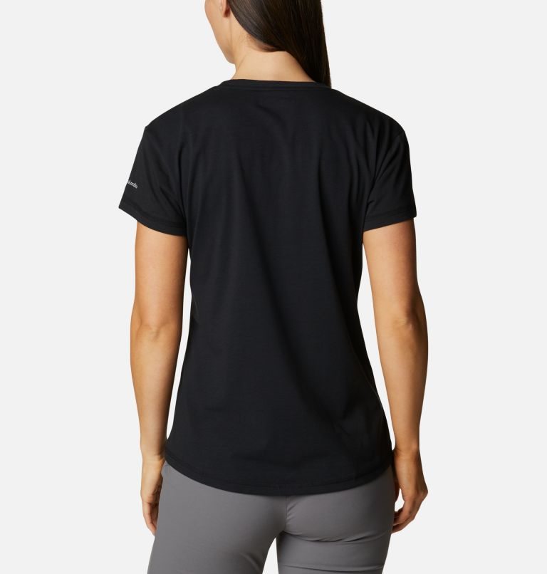 Women's Columbia Sun Trek T Shirts Black | CA-T06L1