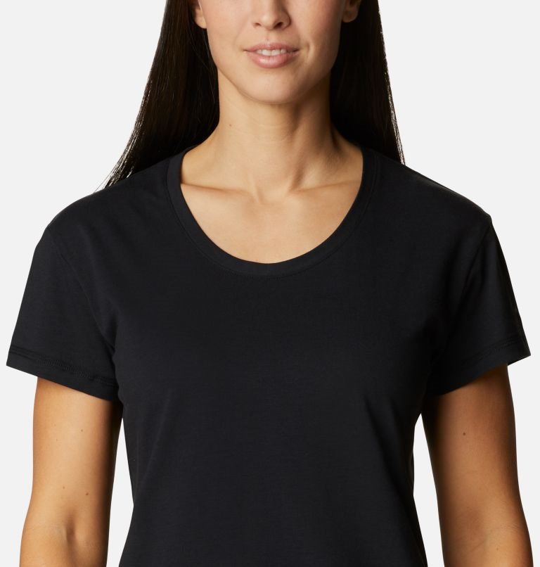 Women's Columbia Sun Trek T Shirts Black | CA-T06L1