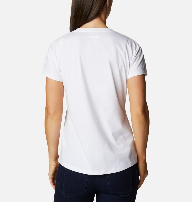 Women's Columbia Sun Trek T Shirts White | CA-N3AC1