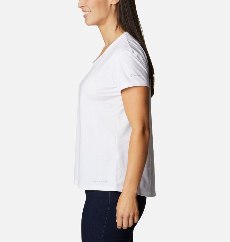 Women's Columbia Sun Trek T Shirts White | CA-N3AC1