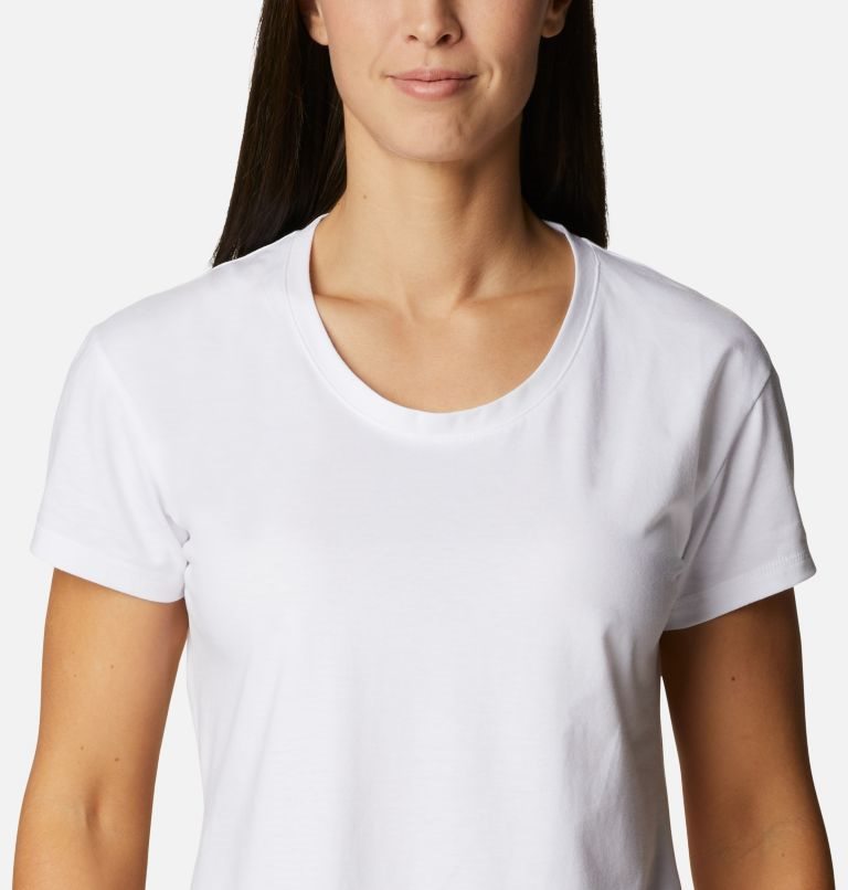 Women's Columbia Sun Trek T Shirts White | CA-N3AC1