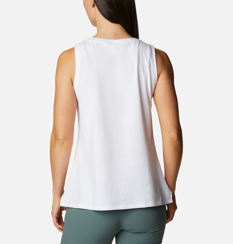 Women's Columbia Sun Trek Tanks White | CA-TL043