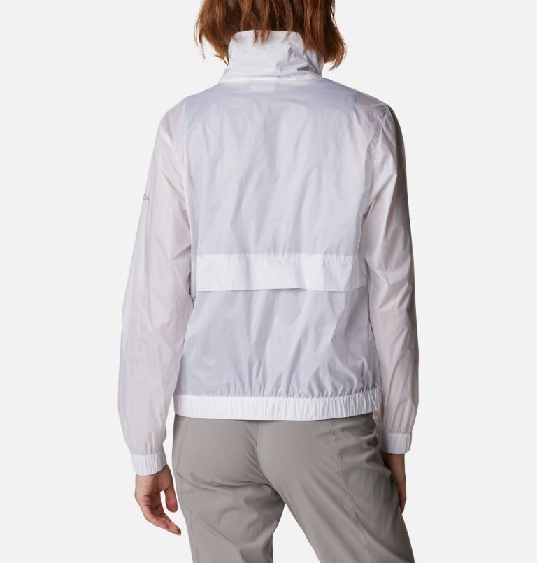 Women's Columbia Sunny City Windbreaker Jackets White | CA-B0A6L