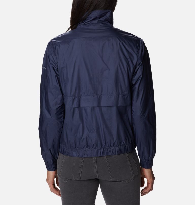 Women's Columbia Sunny City Windbreaker Jackets Navy | CA-Y0A58