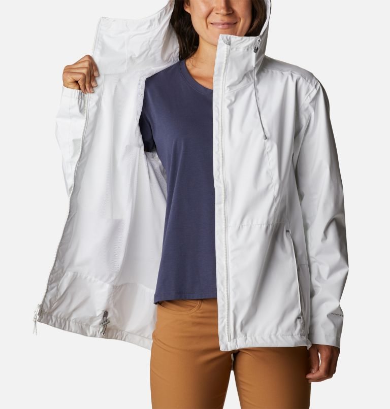 Women's Columbia Sunrise Ridge Jackets White | CA-TL415