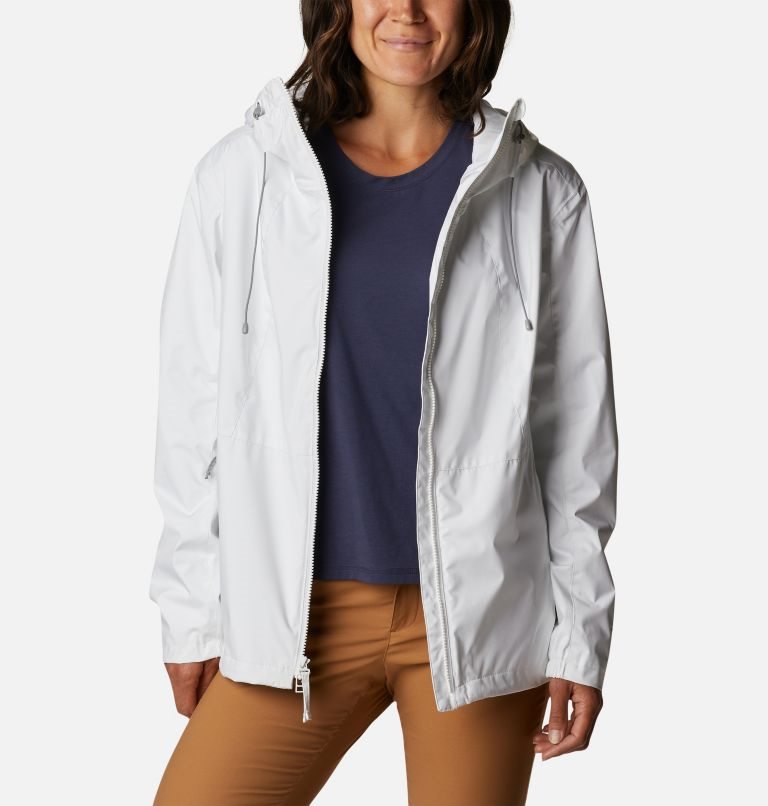 Women's Columbia Sunrise Ridge Jackets White | CA-TL415