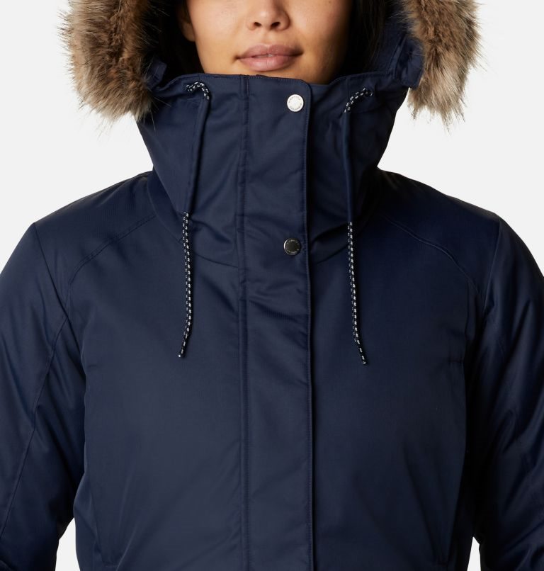 Women's Columbia Suttle Mountain II Insulated Jackets Navy | CA-P1648